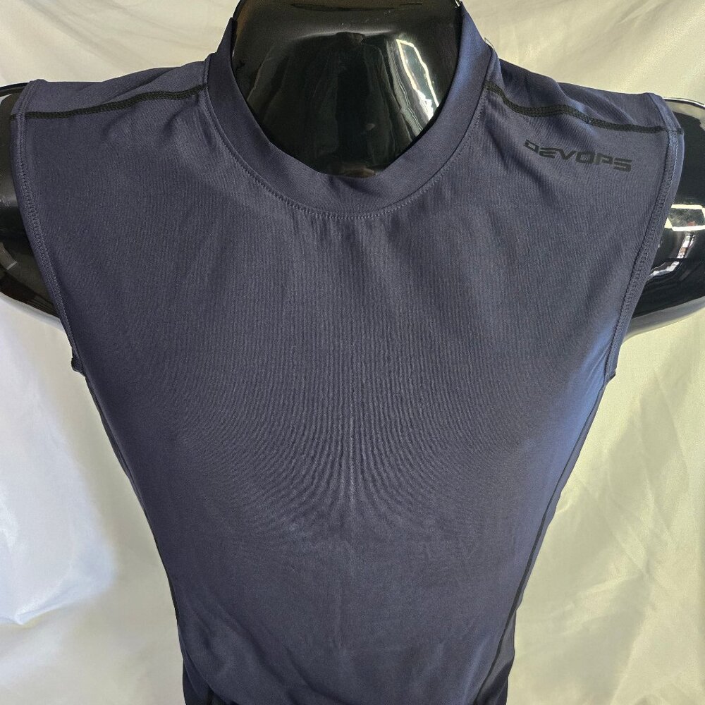 Devops Blue Sleeveless Pullover T-shirt (M)